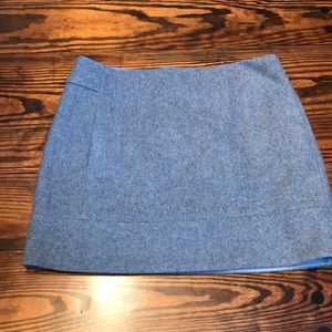 J Crew mini skirt grey wool
